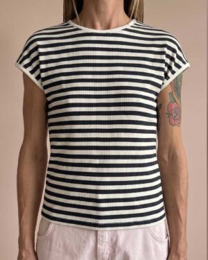 Maglia a righe blu