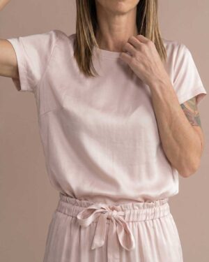 Maglia viscosa rosa