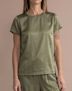 Maglia viscosa verde